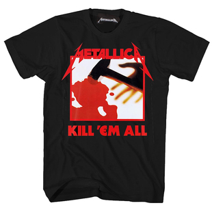 Metallica T恤朋克摇滚乐队重金属专辑封面男女款宽松欧美街头T恤