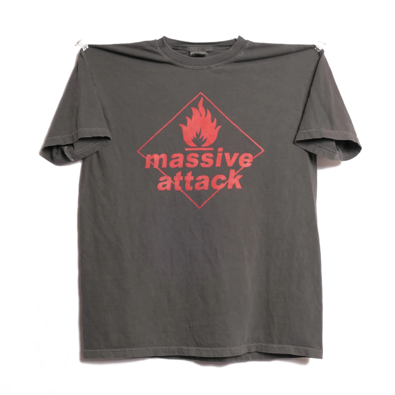 MassiveAttack轻水洗做旧短袖男
