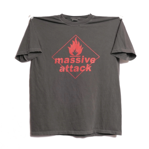 MassiveAttack轻水洗做旧短袖男