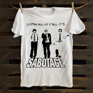 Beastie Boys野兽男孩乐队说唱摇滚篮球美式高街短袖纯棉直喷T恤