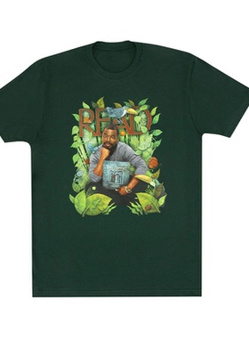 主持人LeVar Burtonread 阅读 文学系列书文艺休闲直喷短袖T恤