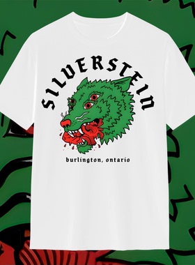 silverstein西尔弗斯坦EMO/HARDCORE风格黑金属乐队暗黑男纯棉T恤