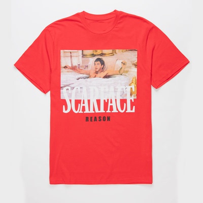 Scarface疤面煞星摇滚朋克t恤