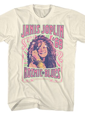 摇滚音乐家 詹尼斯·乔普林Janis Joplin 朋克美式复古宽松T恤