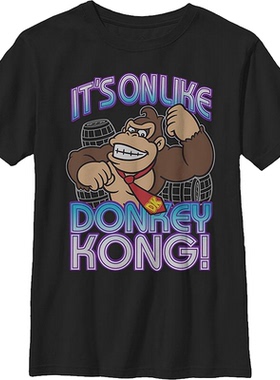 任天堂发行的游戏系列Donkey Kong大金刚 复古经典oversizeT恤