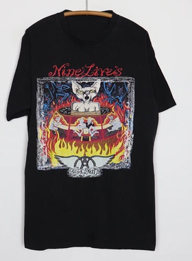 1978 Aerosmith史密斯飞船乐队金属风摇滚美式宽松男女款T恤短袖