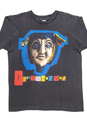 Fleetwood Mac佛利伍麦克乐队Behind The Mask专辑摇滚短袖男T恤