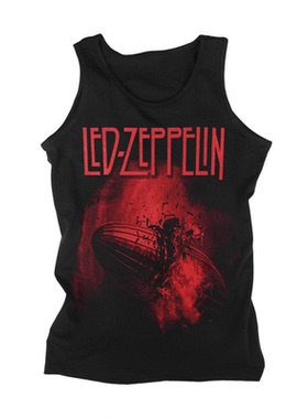 英国布鲁斯摇滚乐队LED ZEPPELIN 齐柏林飞艇美式高街纯棉无袖T恤