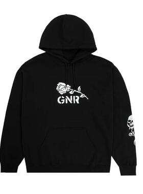 Guns N' Roses枪花乐队摇滚复古Vintage秋冬上新男士毛圈连帽卫衣