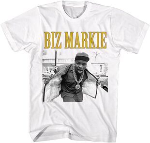 Biz Markie小丑嘻哈王子 美式复古欧美高街vintage夏季短袖T恤