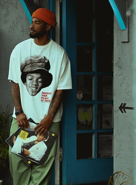 肯德里克·拉马尔Kendrick Lamar说唱歌手高街美式纯棉T恤短袖男