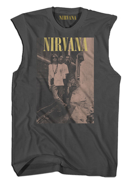 Nirvana乐队摇滚无袖T恤涅槃Cobain科特 柯本男士宽松无袖背心T恤