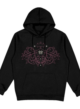 Sleep Token睡眠图腾摇滚乐队欧美潮牌暗黑复古秋冬红色连帽卫衣