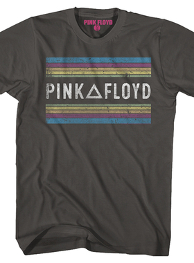 新款Rainbows T-shirt平克弗洛伊德摇滚乐队绿色深灰色短袖T恤男