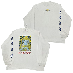 Shelter乐队Long sleeve美式潮牌摇滚音乐朋克纯棉直喷长袖T恤
