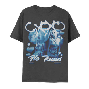 新款Camila Cabello卡米拉·卡贝洛摇滚欧美潮牌短袖纯棉直喷T恤