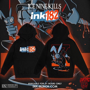 欧美风Ice Nine Kills恐怖金属核乐队美式复古oversize连帽卫衣