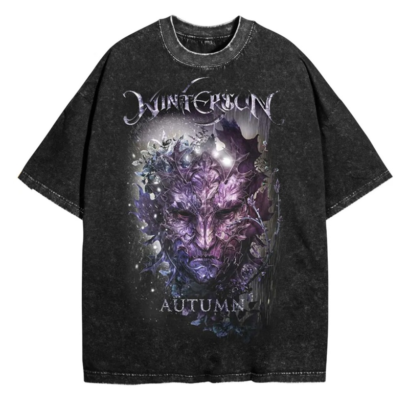 Wintersun美式水洗做旧短袖T恤男