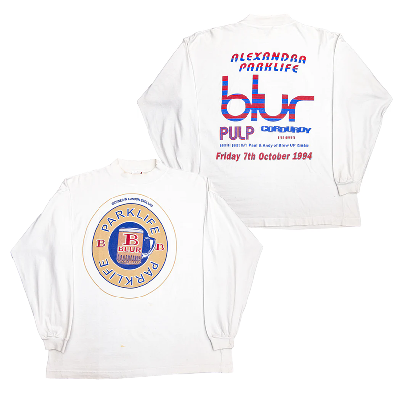 blur复古朋克纯棉长袖T恤