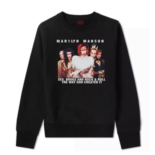 玛丽莲 曼森Marilyn Manson We Are Chaos Cover专辑油画圆领卫衣