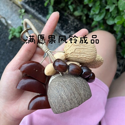 印尼果壳手摇铃包挂车挂卡杜斯满愿果包挂17颗diy套装