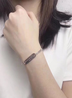 潮流轻奢小众欧美复古925纯银手镯手环男女手链情侣时尚个性手串
