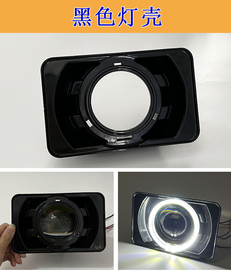 GS125 수정 하이 5LED 바이옵틱 렌즈 나이프 스퀘어 라이트 다이아몬드 레오파드 오토바이 슈퍼 밝은 헤드 라이트 어셈블리 남자 자동차