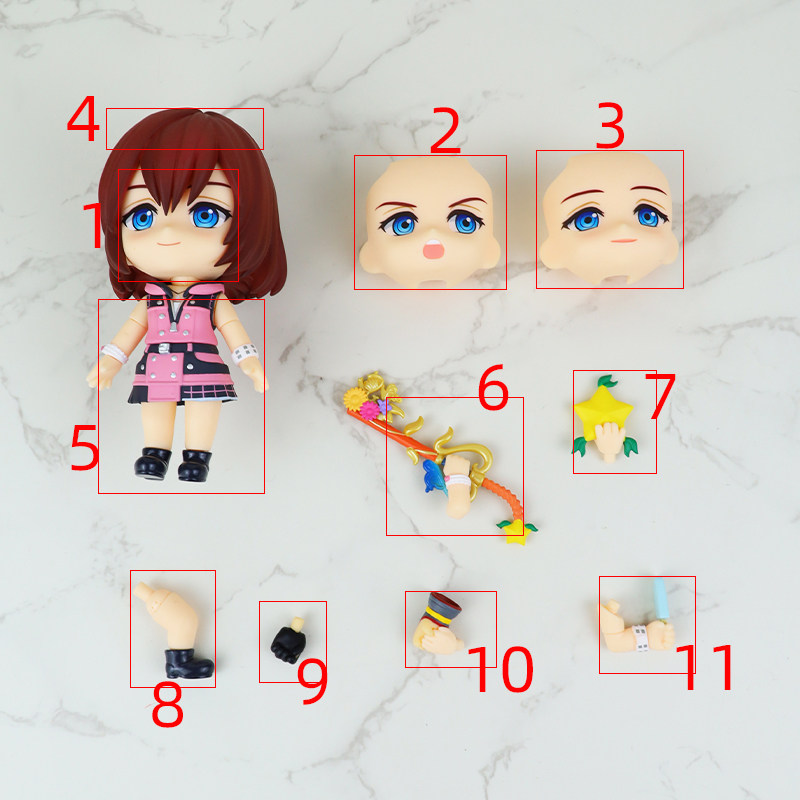 gsc粘土人 1633 王国之心3 凯丽 配件分尸