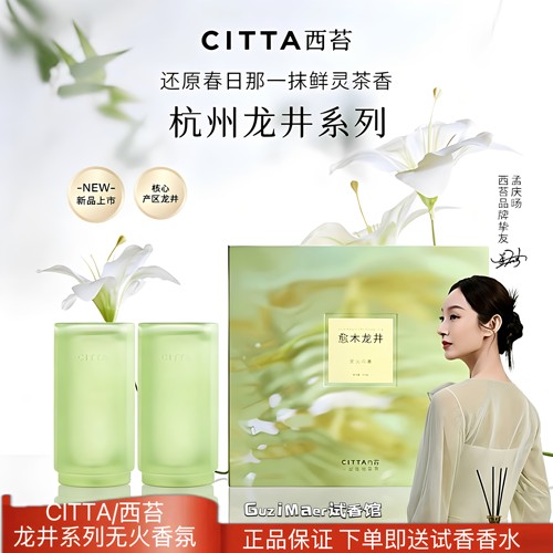 CITTA/西苔 杭州龙井茶香无火香薰家居摆件持久扩香高级礼盒500ML