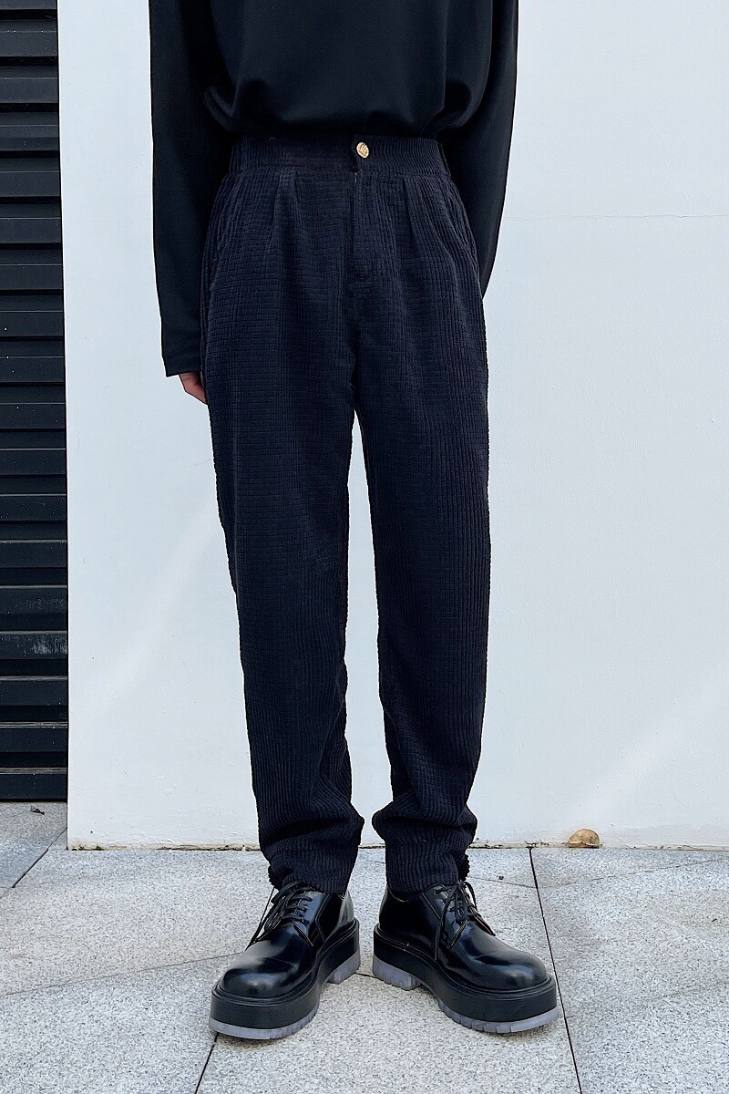 21新款秋冬别致设计感休闲运动风卫裤工装加厚裤男A345-1861-P85,男装休闲裤,电商A345