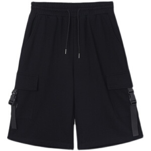 夏季新款工装裤韩版宽松休闲帅气纯棉五分裤潮男A345-1808-1-P50图片