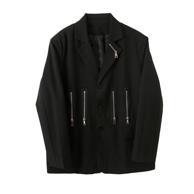 男西装外套走秀款拉链拼接西服上衣潮A345-1507-P135,男装西服套装,电商A345