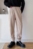 21新款秋冬别致设计感休闲运动风卫裤工装加厚裤男A345-1861-P85，男装休闲裤，电商A345