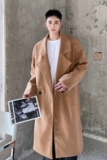 驼色西装领羊绒大衣中长款毛呢秋冬季休闲男外套A345-1855--P155，男装西服套装，电商A345