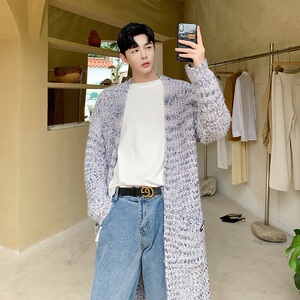 开身长款毛衣男秋款韩版宽松针织衫青年潮流外套A345-1127-P135图片