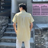 BFY原创夏季个性气质黄竖条纹百搭衬衣A345-1081-P65，男装衬衫，电商A345