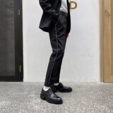 秋冬原创韩版铆钉装饰修身长裤男A345-1038-P68，男装休闲裤，电商A345