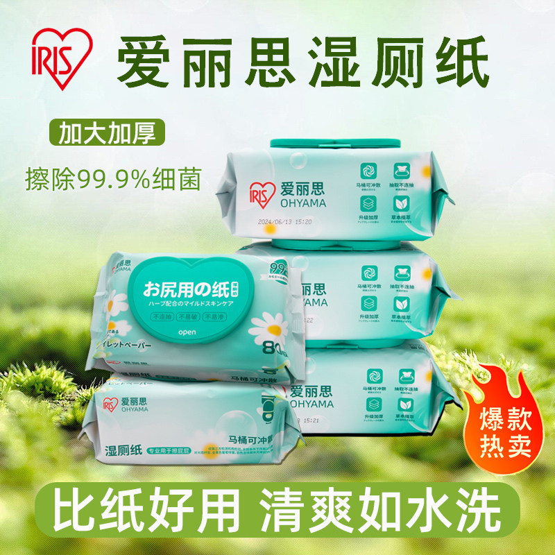 爱丽思湿厕纸加大加厚家庭实惠装