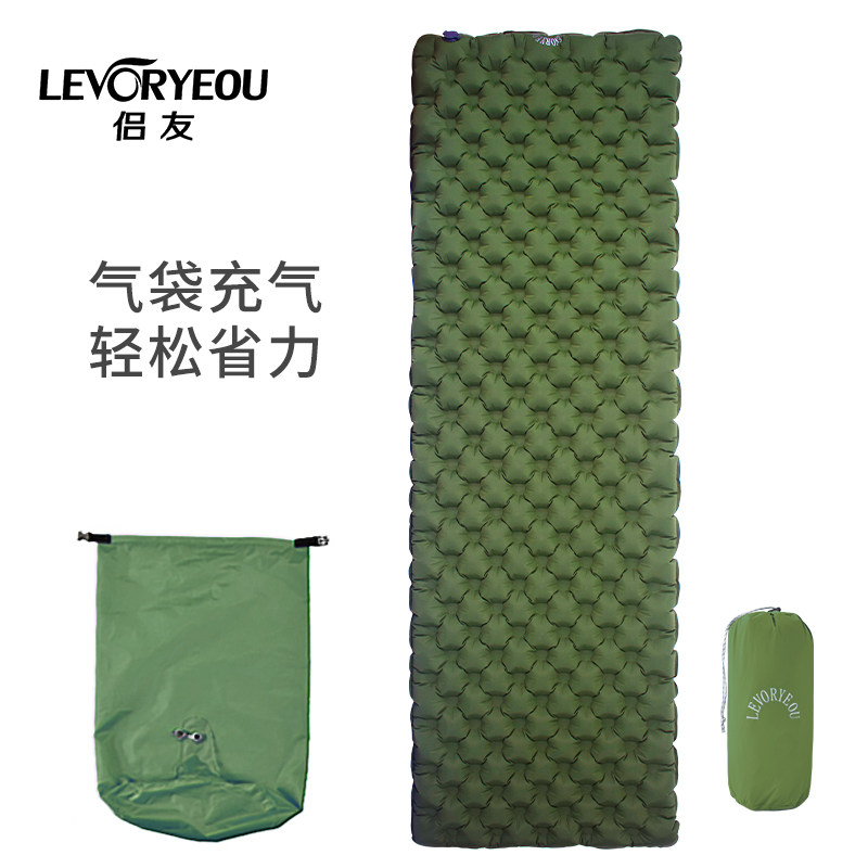 户外充气垫单人帐篷气垫气袋式充气睡垫露营防潮垫子加厚地垫便携