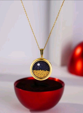 99小龙珠项链小吊坠转运珠项链送女友精美高端生日节日新年礼物