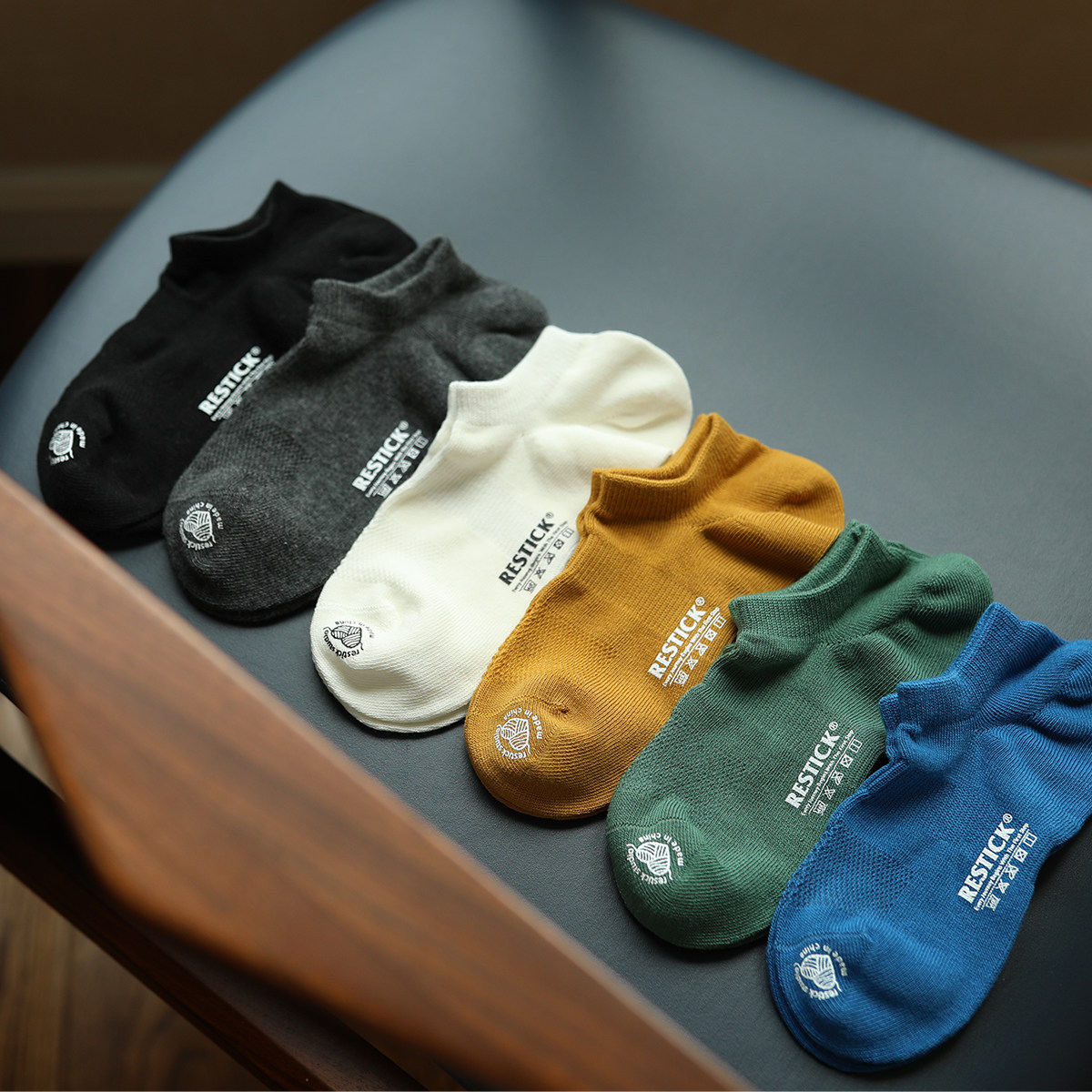 restickey高颜值舒服吸汗 袜子男韩版短袜透气夏季低帮个性潮牌|ruв категории Нижнее белье, 短袜/打底袜/丝袜/美腿袜（新）, 短袜 - от Buy2taobao.com для оказания профессиональной услуги покупки агента Taobao