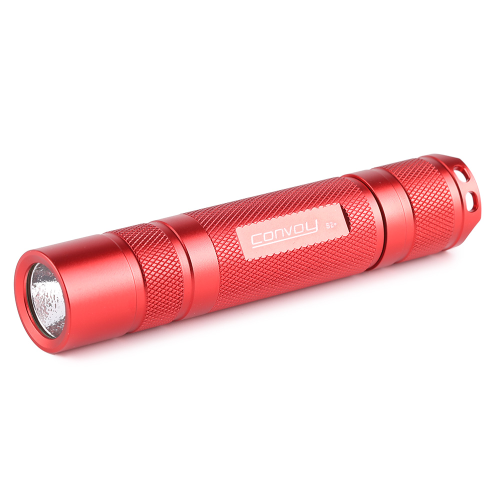Convoy毛裤红色S2+SST40 Led 强光18650手电筒露营徒步钓鱼工作灯