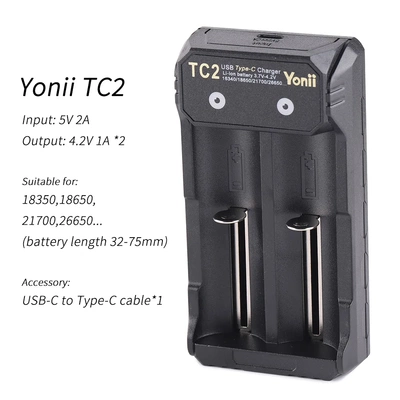 Yonii充电器186502170026650