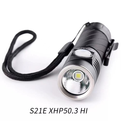 Convoy毛裤手电筒 S21E黑色21700 XHP50.3 HI Type-c户外钓鱼露营