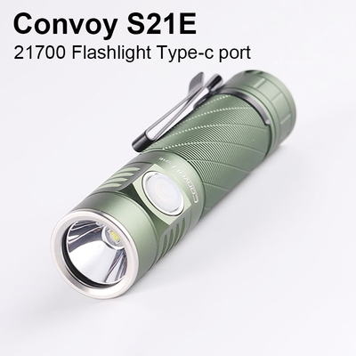 Convoy绿色S21E SST40 Led 21700手电筒Type-c接口露营钓鱼徒步
