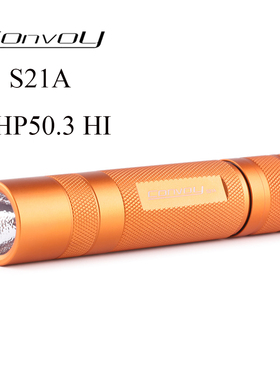 Convoy毛裤橙色S21A XHP50.3 HI R9050 Led手电筒露营钓鱼登山