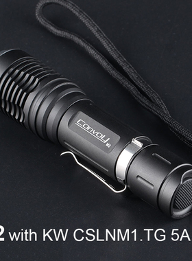 Convoy毛裤M2配KW CSLNM1.TG 5A驱动器Led手电筒18650露营灯钓鱼