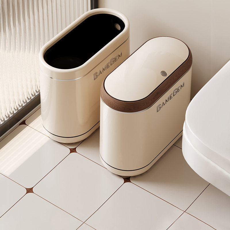 格美居垃圾桶家用客厅高颜值厨房卧室卫生间轻奢大号带盖2025新款