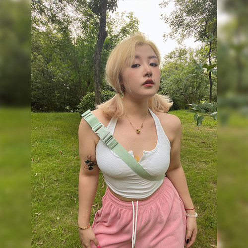 LTGIRL纯色街头风吊带背心