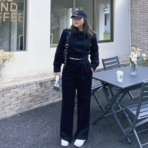 LTGIRL高腰街头长裤阔腿裤